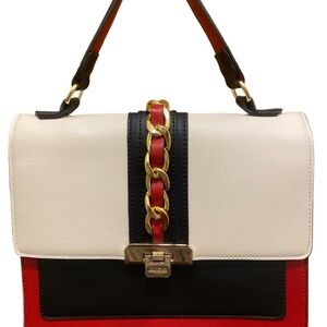 Aldo Red, Black, and Cream Shoulder/Crossbody Bag